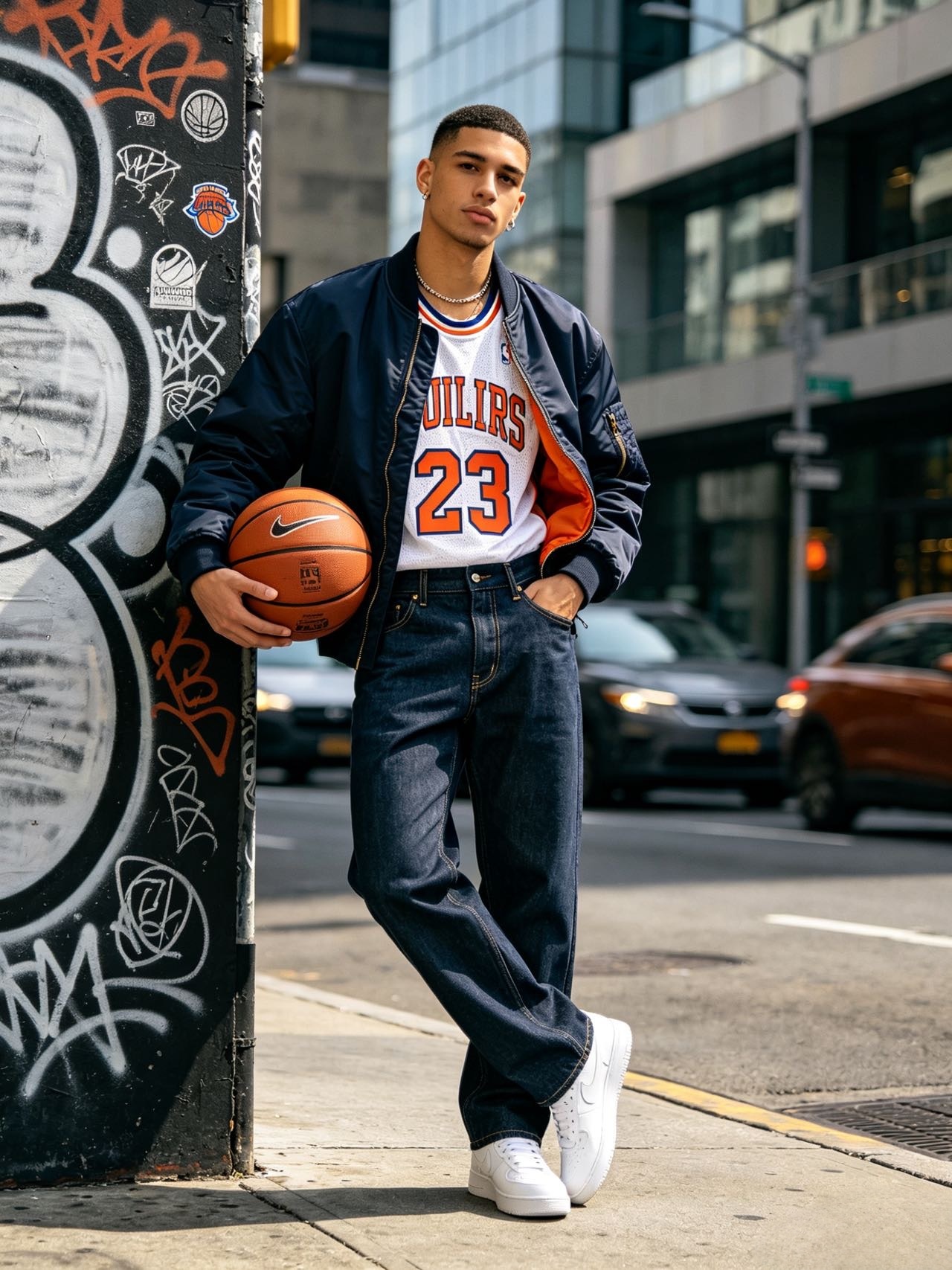 Styling a Warriors jersey for streetwear
