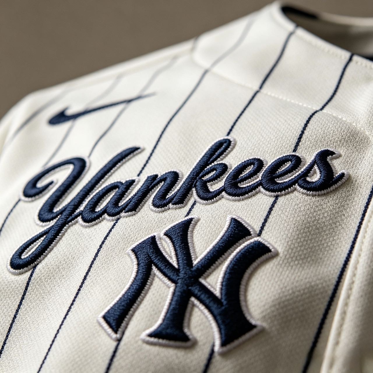 Stitched Yankees jersey logo
